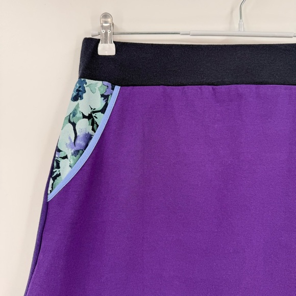 Recreate Designs Made In Montan Patchwork Colorblock Cotton Midi Skirt Size M - Picture 3 of 9